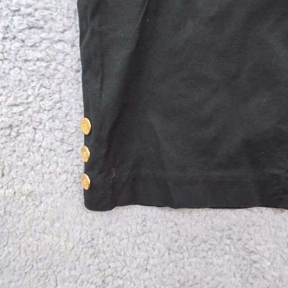 J. McLaughlin Women's Cropped Solid Black Pants Stretchy Flat Front Size 12 - Picture 5 of 13